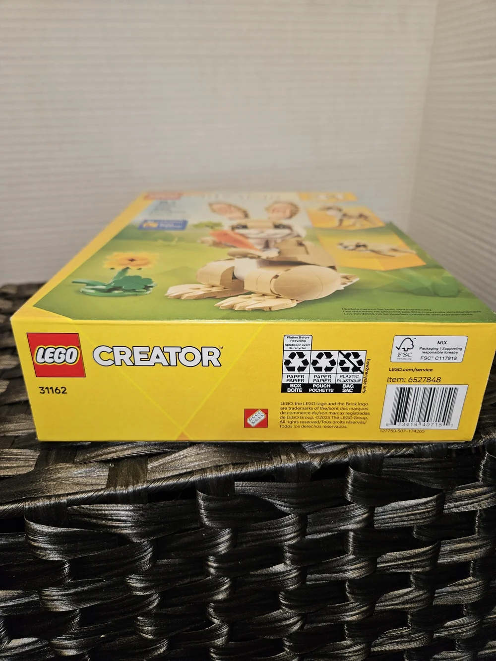 Lego Creator 3 in 1 31162 Cute Bunny Set - Tan, Pink, White, Orange